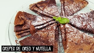 Cómo hacer MASA para CREPES de OREO y NUTELLA [upl. by Dorraj]