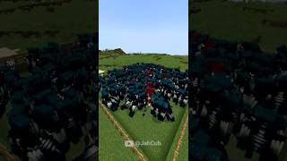 Minecraft 1000 WARDENS Fight 😬 Shorts [upl. by Yebloc]