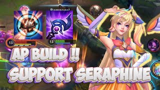 AP SUPPORT SERAPHINE BUILD  LEAGUE OF LEGENDS  WILD RIFT BUILD  RUNES [upl. by Elwira]