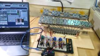 Radioactive by Imagine Dragons  Arduino Powered MIDI Robot Xylophone [upl. by Everick648]