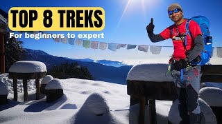 TREKKING IN NEPAL  TOP 8 BEST SHORTDISTANCE TREKS IN NEPAL [upl. by Ariat]