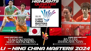 Yuki FUKUSHIMA  Mayu MATSUMOTO JPN vs JIA  ZHANG CHN  China Masters 2024 BADMINTON  QF [upl. by Selwyn70]