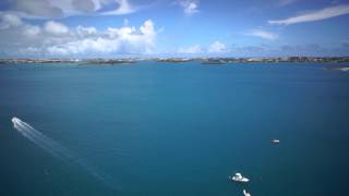 Bella Mente Loading Yacht Transport Ship Video By Bermuda Aerial [upl. by Nayarb541]