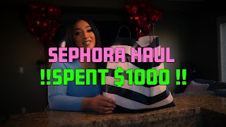 I SPENT 1000 at SEPHORA HAUL [upl. by Eniamrahc]