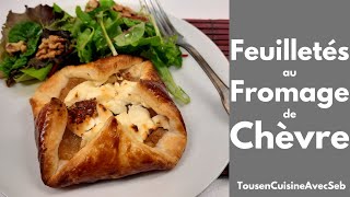 FEUILLETÉS au FROMAGE de CHÈVRE Tous en cuisine avec Seb [upl. by Cordelie]