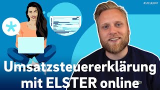 Umsatzsteuererklärung mit ELSTER online  ELSTER online Tutorial zur Steuererklärung 2024 [upl. by Sieber]