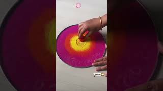 Diwali ke liye best rangoli design 👌👌 [upl. by Earb369]