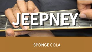 JEEPNEY  SPONGE COLA  GUITAR TUTORIAL  SIMPLIFIED STRUM AND CHORDS FOR BEGINNERS [upl. by Rosalba]