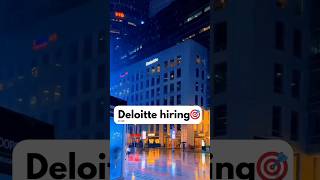 Deloitte Hiring 2024  Data Analyst Trainee deloitte analysis 2024 [upl. by Ahsyla]