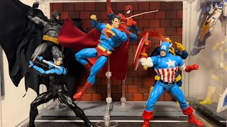 Mafex Marvel vs DC Display [upl. by Oaoj]