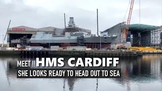 Construction of Royal Navys new Type 26 super frigate HMS Cardiff gathering pace [upl. by Enois]