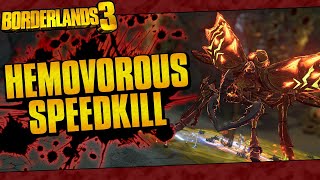 Borderlands 3  Hemovorous The Invincible vs FL4K Speedkill [upl. by Ergener]