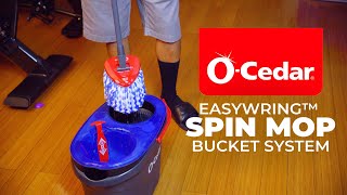 NEW OCedar EasyWring RinseClean Spin Mop amp Bucket System  Unboxing Review Setup How To Review [upl. by Naliorf846]