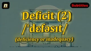 n Deficit meaning deficiency or inadequacy with 5 examples [upl. by Anaihr672]