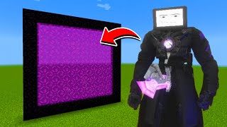 How to Make A Portal To The Troll Titan Tv Man Dimension in Minecraft [upl. by Otrebogad]