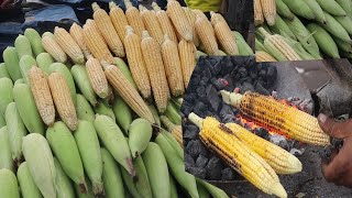 ভুট্টা পুরা Roasted Corn 🌽 শীতের স্পেশাল স্ট্রিট ফুড ঢাকা  Bangladeshi street food [upl. by Solohcin]