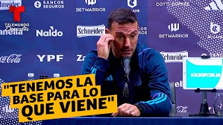 Lionel Scaloni quotNo somos invenciblesquot  Telemundo Deportes [upl. by Airet]