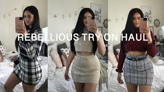 FALL TRY ON HAUL  REBELLIOUS FASHION Taisha [upl. by Sedberry]