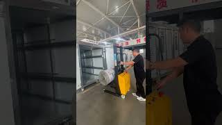 Curing chamber and Semi electric pallet stacker factory [upl. by Zennas]