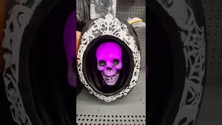 HALLOWEEN FANS  TALKING PURPLE SKULL INSIDE BLACK PUMPKIN  SHOPPING FOR SPOOKY DECOR AT WALMART [upl. by Rand920]