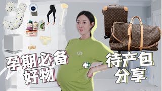 👍🏻想要孕期过得好，这些东西少不了🤰 便秘好方法  保健品  关于起夜  加湿器选择  精简待产包  My Hospital bag amp pregnancy favoties [upl. by Onfroi]