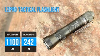 The best Trustfire L2PRO tactical flashlight 1100 lumens range 242 meters [upl. by Fabron]