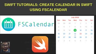 Swift Tutorials Create calendar in swift using FSCalendar [upl. by Hubie333]