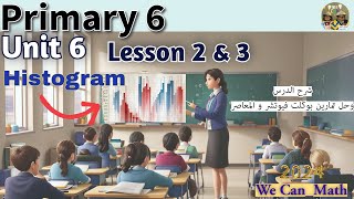 Primary 6  Unit 6 Lesson 2 amp 3 Histogram amp Represent data  سادسة ابتدائي لغات الوحدة السادسة [upl. by Nek]