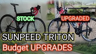 sunpeedtriton black roadbike SUNPEED TRITON ROAD BIKE BLACK  UPGRADES AFTER A YEAR [upl. by Deirdre]