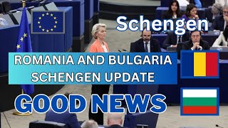 Romania join Schengen update  Good news  Bulgaria and Romania Schengen information [upl. by Atwekk]