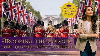 LIVE Trooping the colour ed il ritorno a sorpresa di Kate katemiddleton [upl. by Ahsemat933]