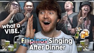 THIS IS A VIBE Filipinos Singing After Dinner  Limuel Llanes and Friends  Reaction [upl. by Nellac]