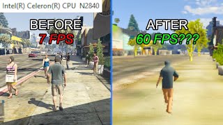 What does it take to run GTA 5 smoothly on a sht PC  Celeron N2840 Intel HD Graphics 4 GB RAM [upl. by Cos991]