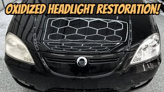 Restoring Hazy Oxidized Headlights With A DIY Restoration Kit [upl. by Myna]