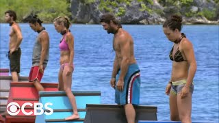 Survivor Cagayan  Immunity Challenge Bermuda Triangles [upl. by Kcirdneh]