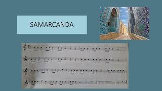 Samarcanda di R Vecchioni  base musicale per strumenti didattici in do [upl. by Cote161]