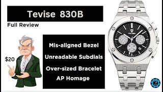 Tevise 830B Quartz Homage Watch [upl. by Reeher]