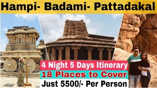 Complete Itinerary of Hampi Badami amp Pattadakal  Full details with Price  Findingindia [upl. by Feeley634]