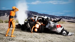 BeamNG Drive  Dangerous Overtaking Crashes 6 [upl. by Juno]