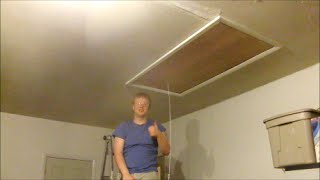 How To Replace a Pull Down Attic Stairs [upl. by Amalee]