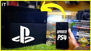 HOW TO UPDATE PS4 WITH YOUR PHONE [upl. by Rehpotsirc]