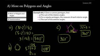 Shormann Math Pre Algebra Lecture 60 [upl. by Noskcaj]