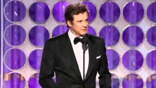 Colin Firth at the 2012 Golden Globe Awards [upl. by Peggie]