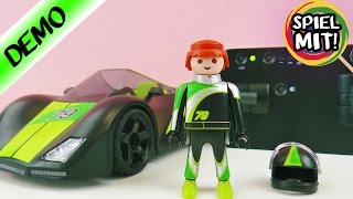 Playmobil FERNGESTEURTES AUTO FÜR HEFTIGE RENNEN 9089 RCSupersport Car Deutsch  Spiel mit mir [upl. by Lav240]