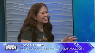 Accessity Interview wJoyce Parra on KUSI Goos Business San Diego Sept9 2024 [upl. by Bruis]