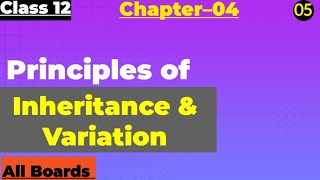 Principles of Inheritance and Variations Class 12 Biology Chapter 04 biology video [upl. by Agamemnon]