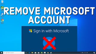 How to Delete Your Microsoft Account on Windows 10  How to Remove Microsoft Account [upl. by Nnylyahs]