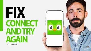 How To Fix Connect And Try Again On Duolingo App 2024 [upl. by Gazzo]