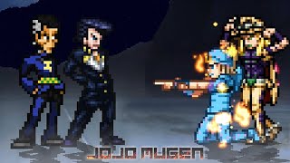 Josuke amp Okuyasu vs Johnny Joestar amp Gyro Zeppeli  Epic Battle MUGEN [upl. by Andreana133]