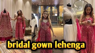 Exclusive bridal gown lehenga saree collection  লেহেঙ্গা গাউন শাড়ি গর্জিয়াস কালেকশন [upl. by Onek]